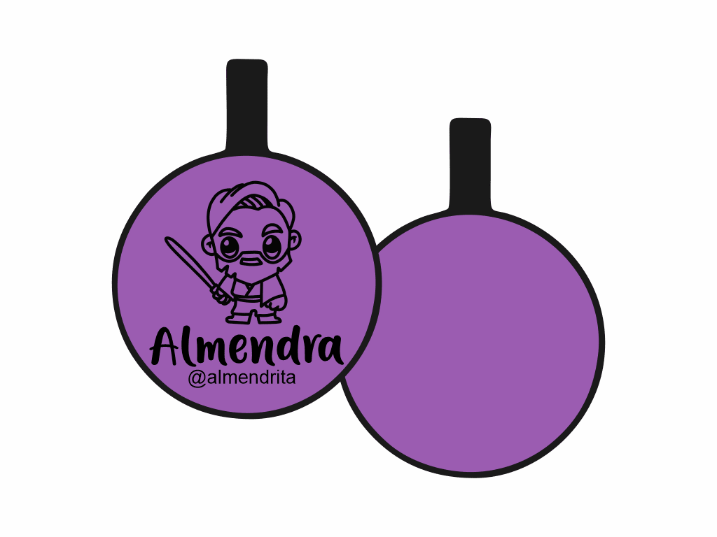 PLACA DE IDENTIFICACIÓN CIRCULO - OBIWAN8