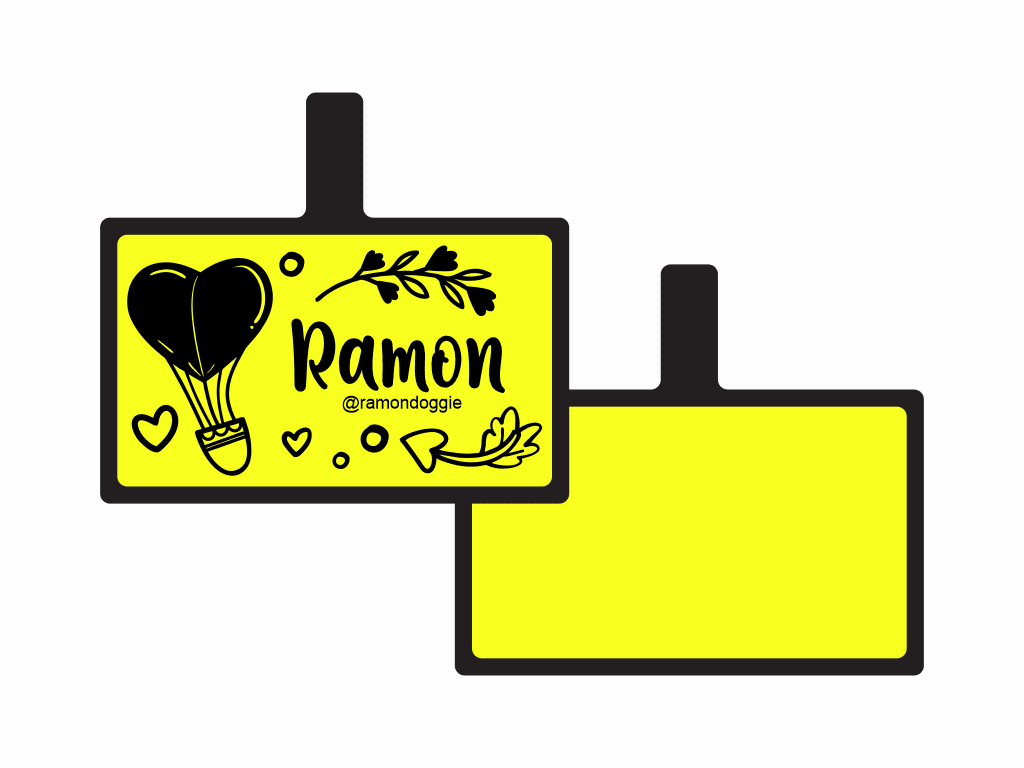 PLACA DE IDENTIFICACIÓN RECTÁNGULO - VIAJE DE AMOR7