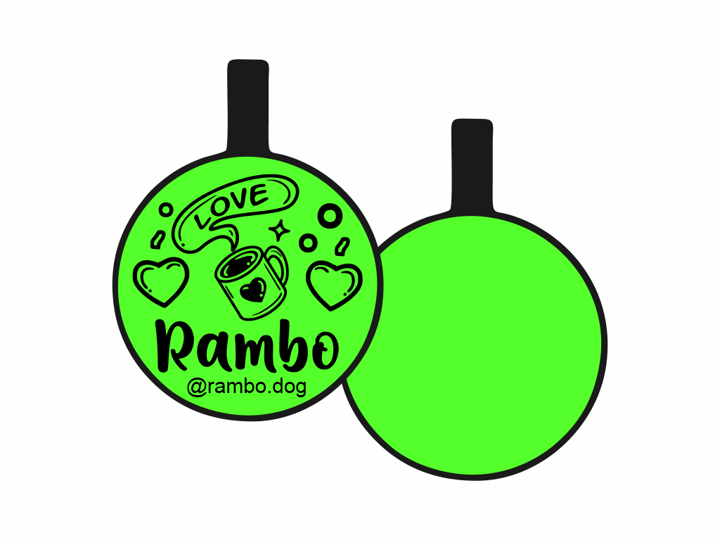 PLACA DE IDENTIFICACIÓN CIRCULO - COFFE LOVE7