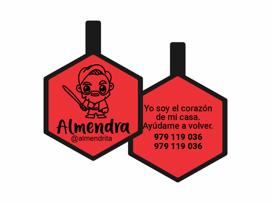 PLACA DE IDENTIFICACIÓN HEXÁGONO - OBIWAN1