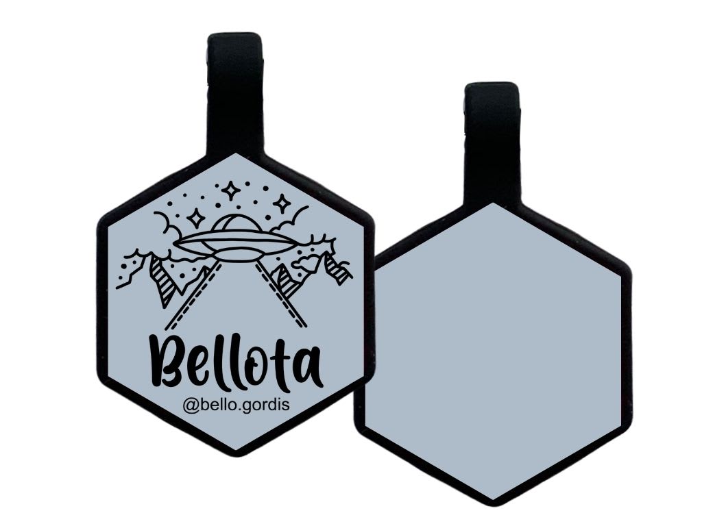 PLACA DE IDENTIFICACIÓN HEXÁGONO - ALIEN5