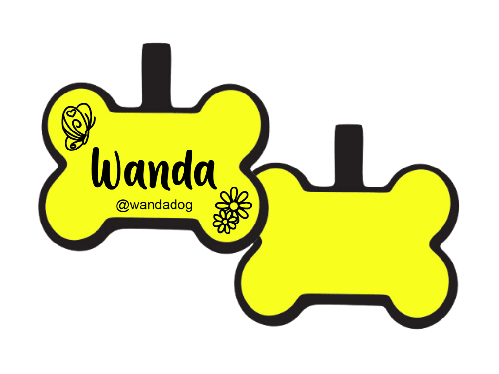 PLACA DE IDENTIFICACIÓN HUESO - FLOREADO7