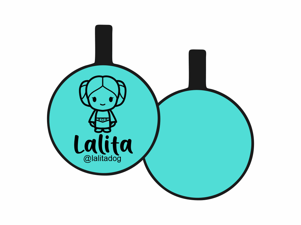 PLACA DE IDENTIFICACIÓN CIRCULO - LEIA4