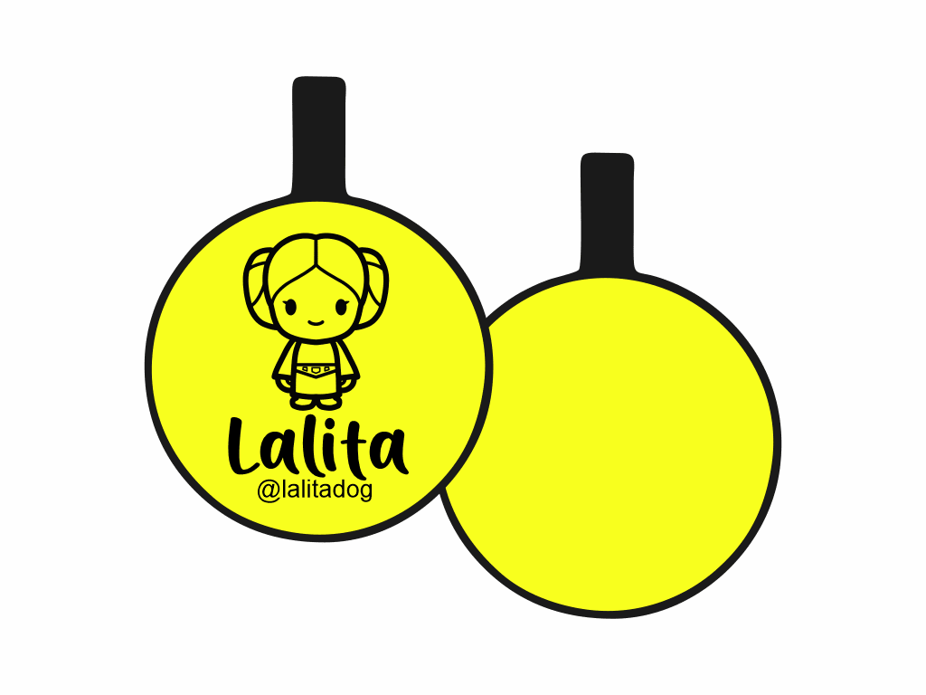 PLACA DE IDENTIFICACIÓN CIRCULO - LEIA7