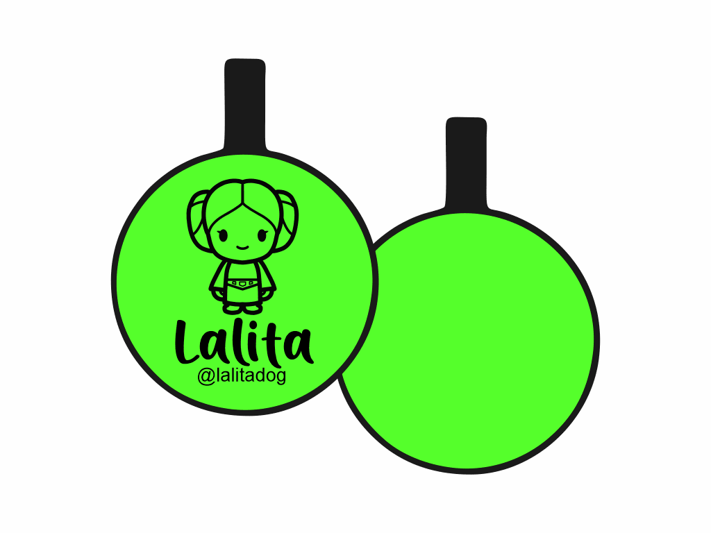 PLACA DE IDENTIFICACIÓN CIRCULO - LEIA8