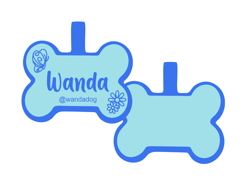 PLACA DE IDENTIFICACIÓN HUESO - FLOREADO13