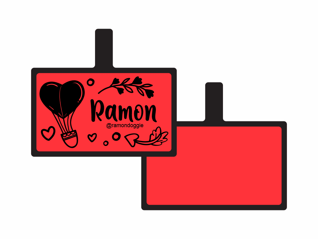 PLACA DE IDENTIFICACIÓN RECTÁNGULO - VIAJE DE AMOR8