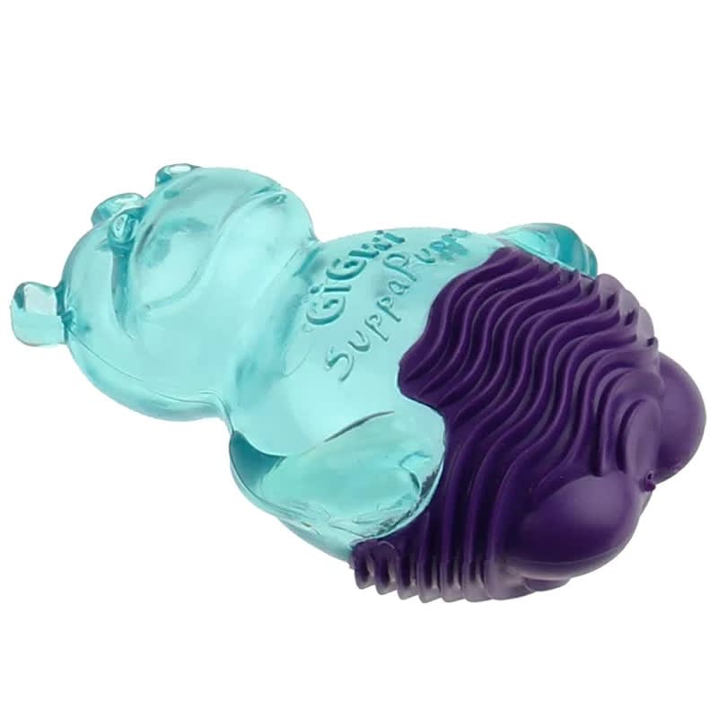 GIGWI SUPPA PUPPA HIPOPÓTAMO - MORDEDOR (AZUL/MORADO)3