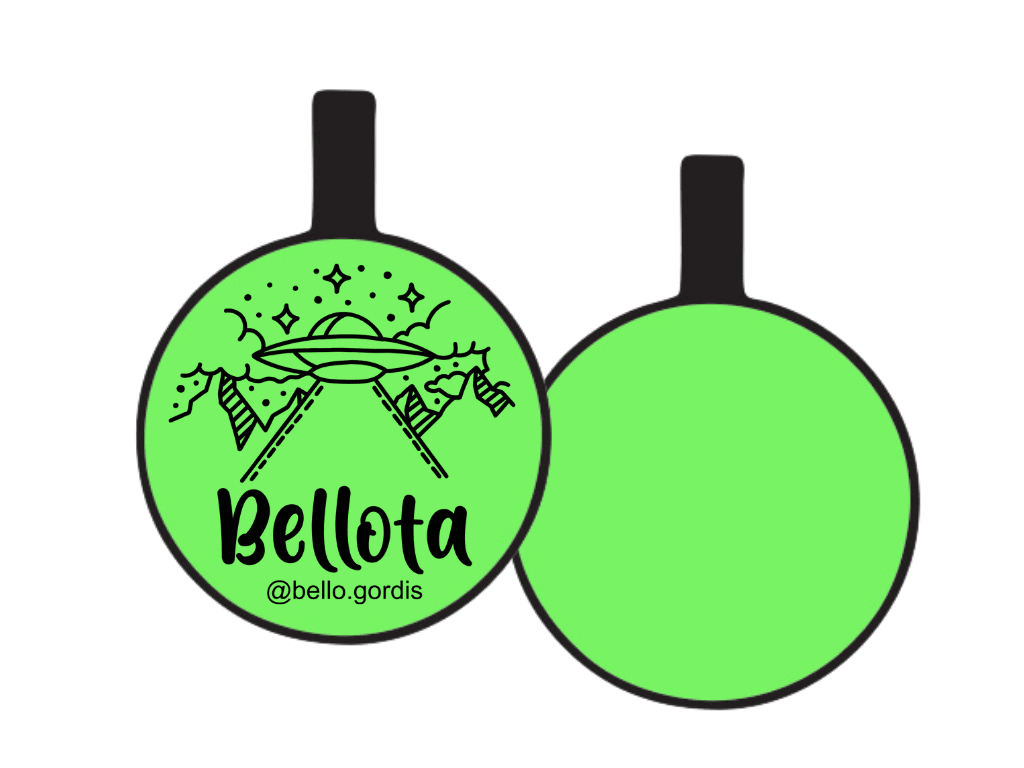 PLACA DE IDENTIFICACIÓN CIRCULO - ALIEN7