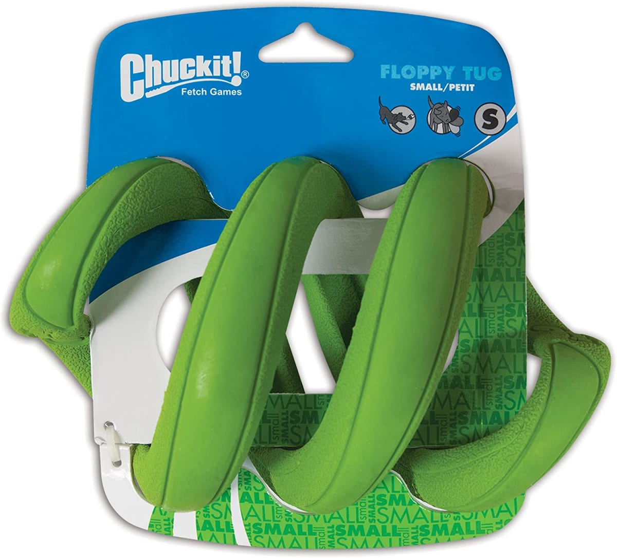 CHUCKIT FLOPPY TUG SMALL ASSORTED3