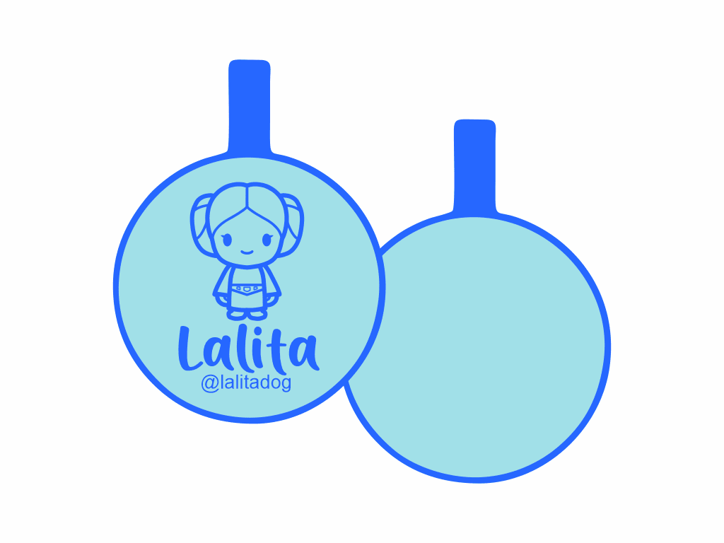 PLACA DE IDENTIFICACIÓN CIRCULO - LEIA14