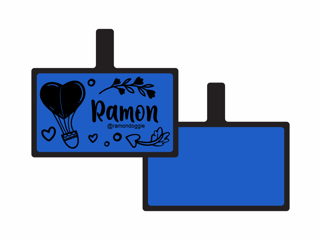 PLACA DE IDENTIFICACIÓN RECTÁNGULO - VIAJE DE AMOR9