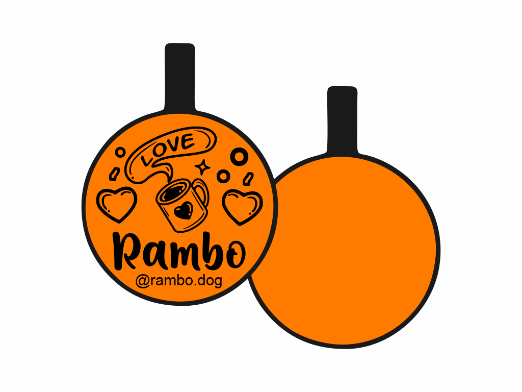 PLACA DE IDENTIFICACIÓN CIRCULO - COFFE LOVE9