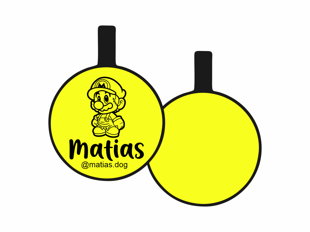 PLACA DE IDENTIFICACIÓN CIRCULO - MARIO7