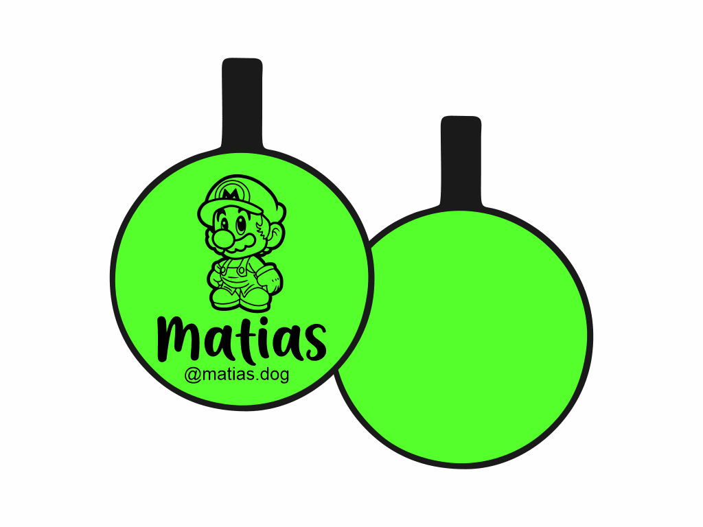 PLACA DE IDENTIFICACIÓN CIRCULO - MARIO8