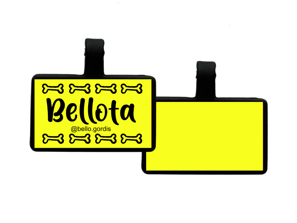 PLACA DE IDENTIFICACIÓN RECTÁNGULO - HUESITOS7