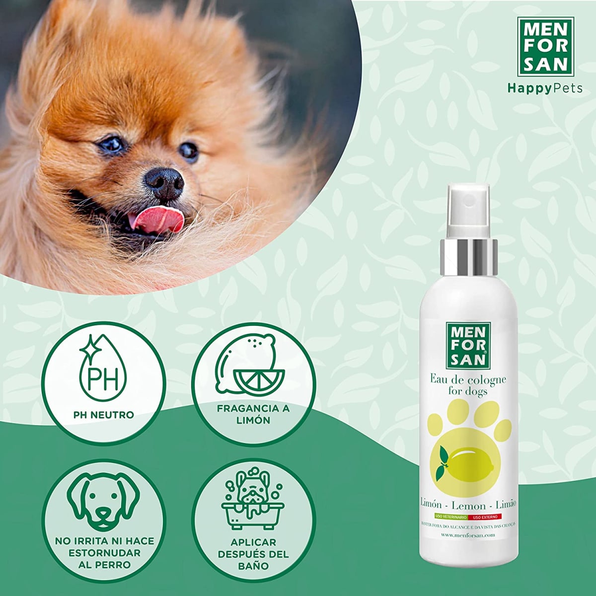 Men For San colonia limón para perros 125ML2