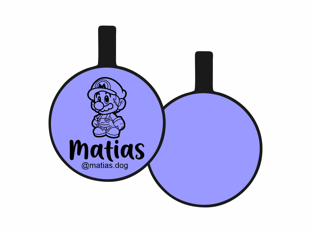 PLACA DE IDENTIFICACIÓN CIRCULO - MARIO13