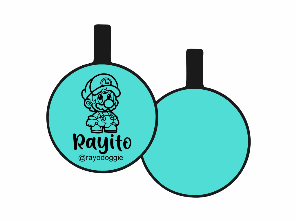 PLACA DE IDENTIFICACIÓN CIRCULO - LUIGI4