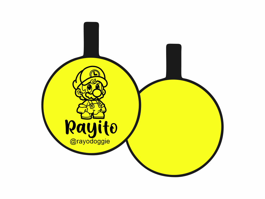 PLACA DE IDENTIFICACIÓN CIRCULO - LUIGI7