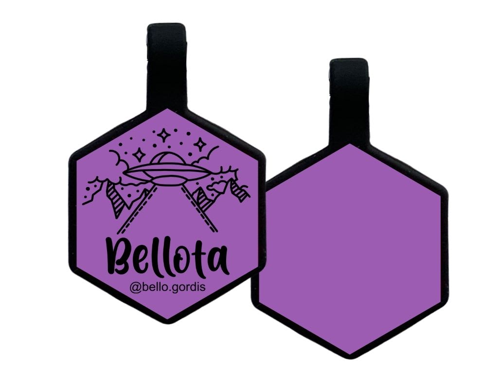 PLACA DE IDENTIFICACIÓN HEXÁGONO - ALIEN8