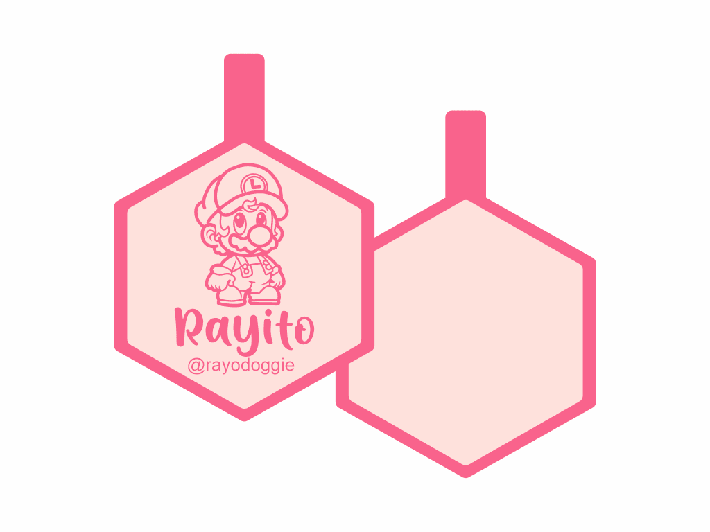 PLACA DE IDENTIFICACIÓN HEXÁGONO - LUIGI14