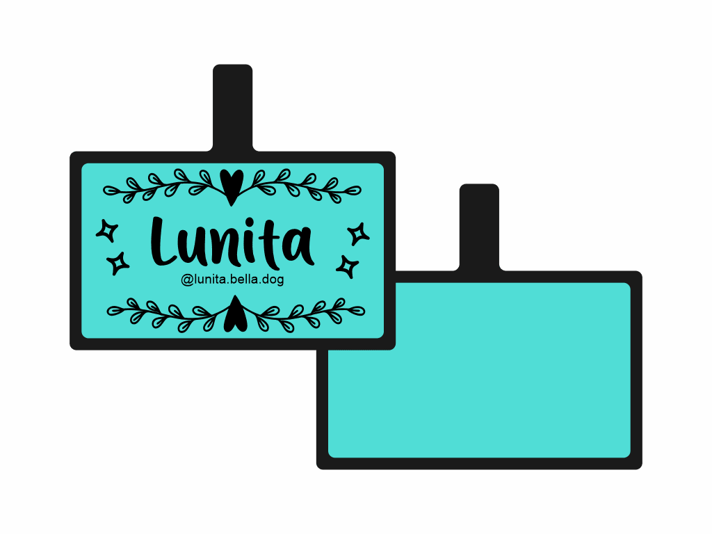 PLACA DE IDENTIFICACIÓN RECTÁNGULO - AMOROSO4