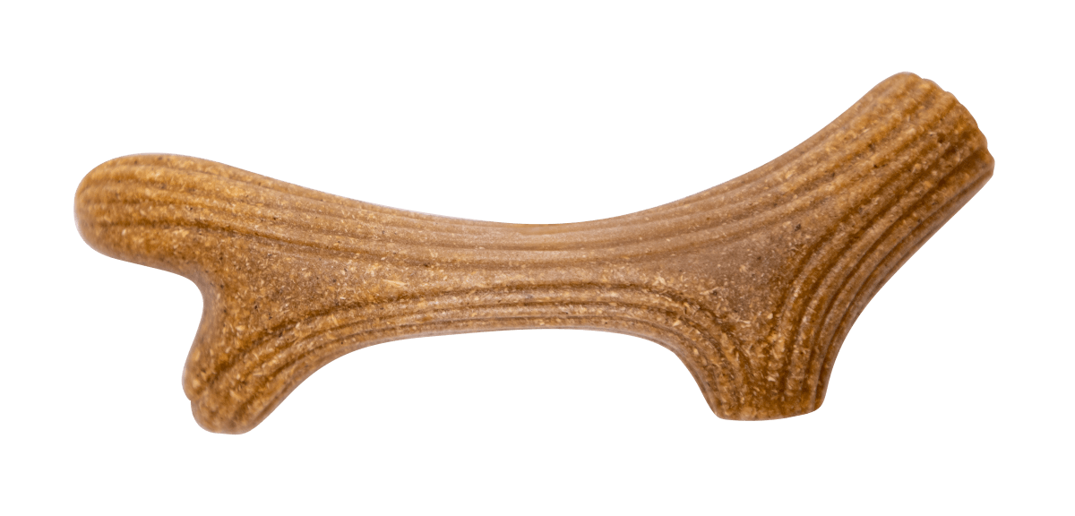GIGWI DOG CHEW WOODEN ANTLER WITH NATURAL WOOD1