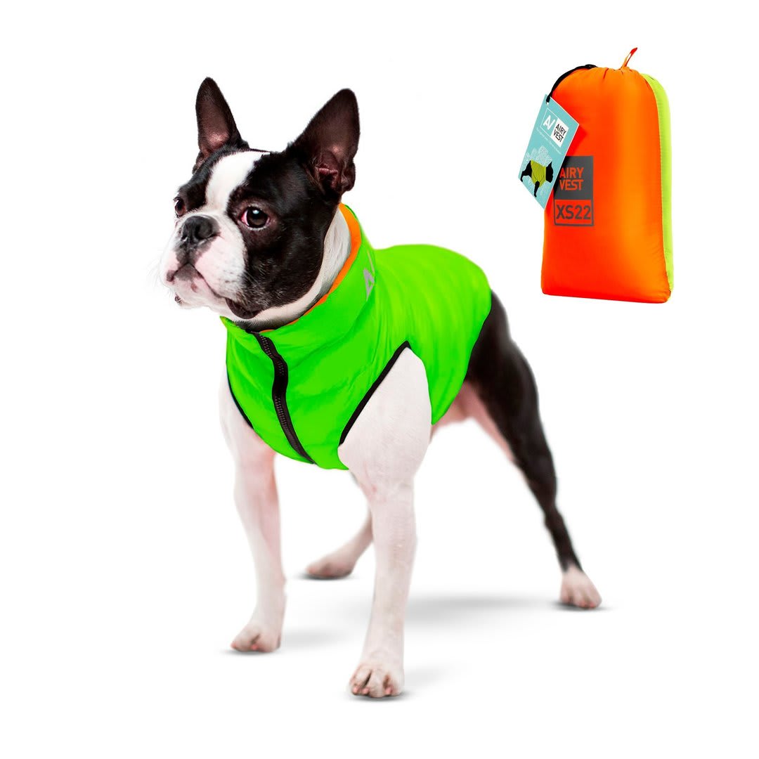 AIRY VEST REVERSIBLE VERDE NARANJA3