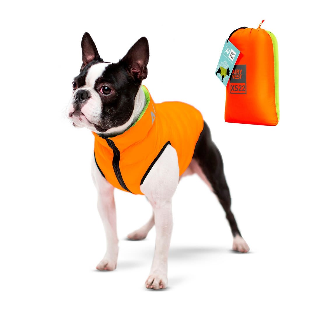 AIRY VEST REVERSIBLE VERDE NARANJA2