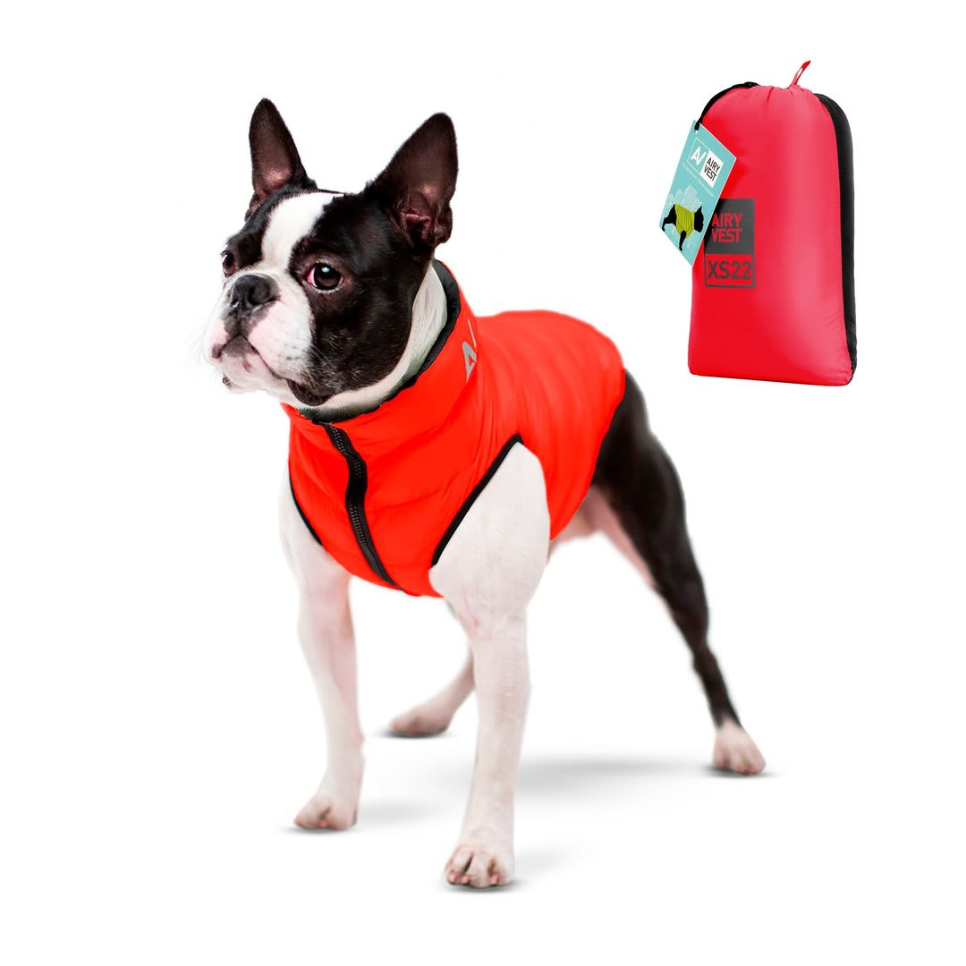 AIRY VEST REVERSIBLE NEGRO ROJO2