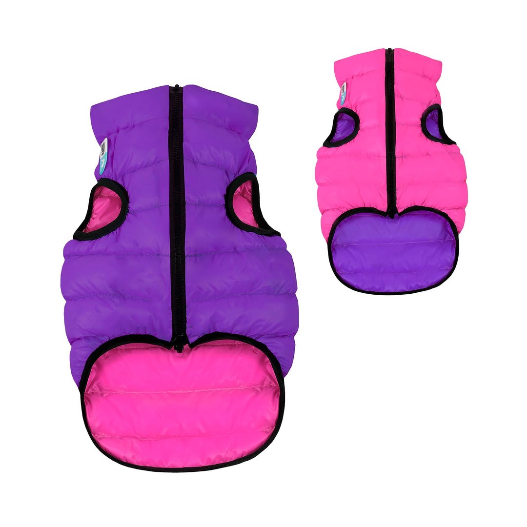 AIRY VEST REVERSIBLE ROSADO MORADO1