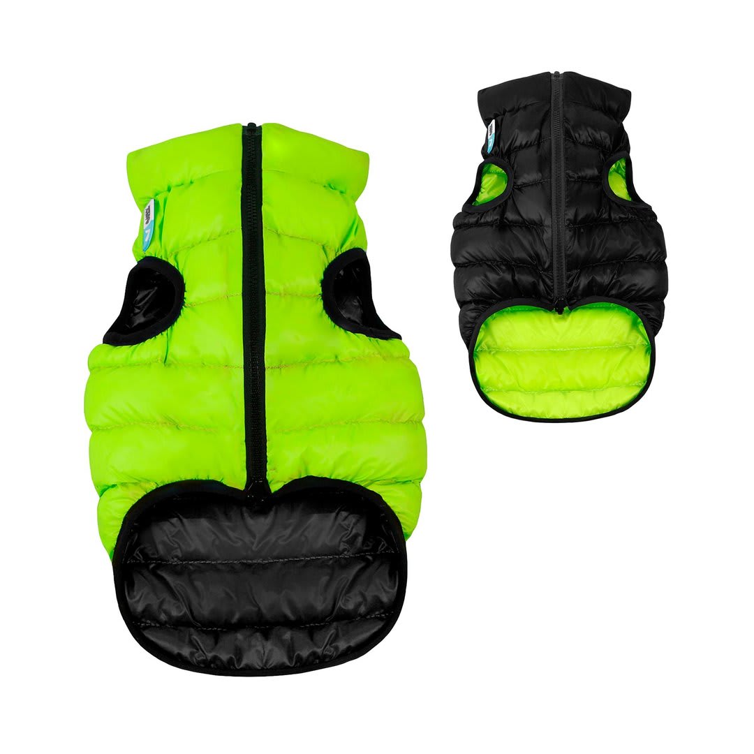 AIRY VEST REVERSIBLE NEGRO VERDE1