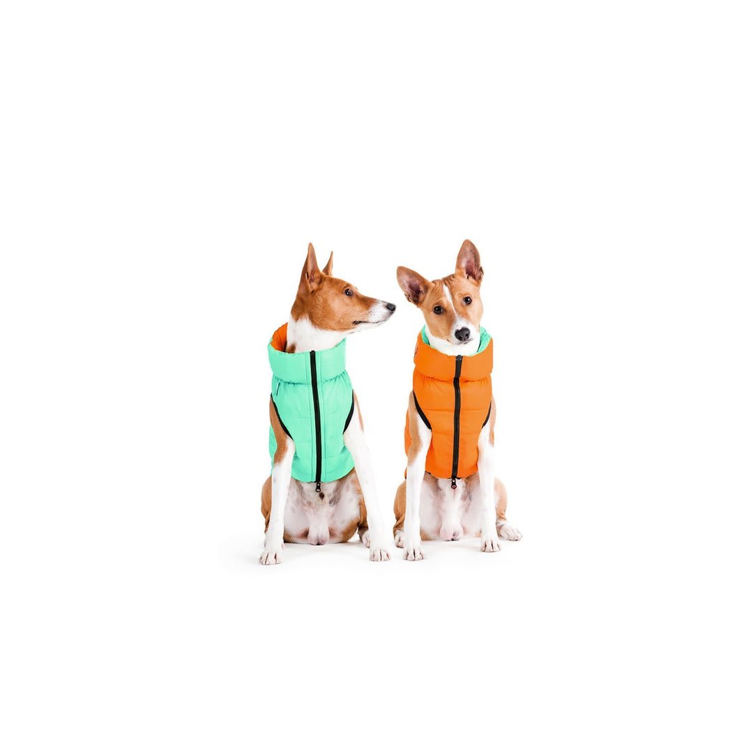 AIRY VEST LUMI REVERSIBLE VERDE CLARO NARANJA4
