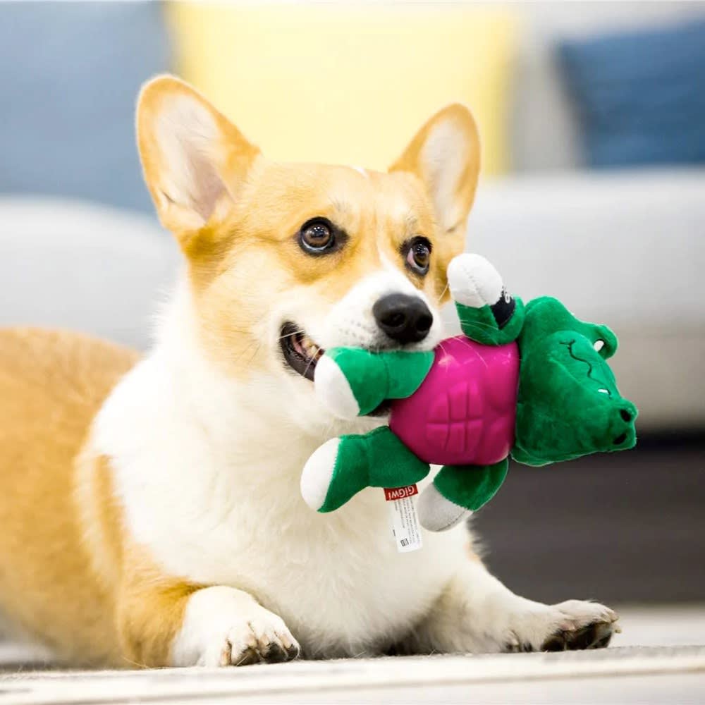 GIGWI I´M HERO COCODRILO - Peluche 2 texturas + Chirriador2