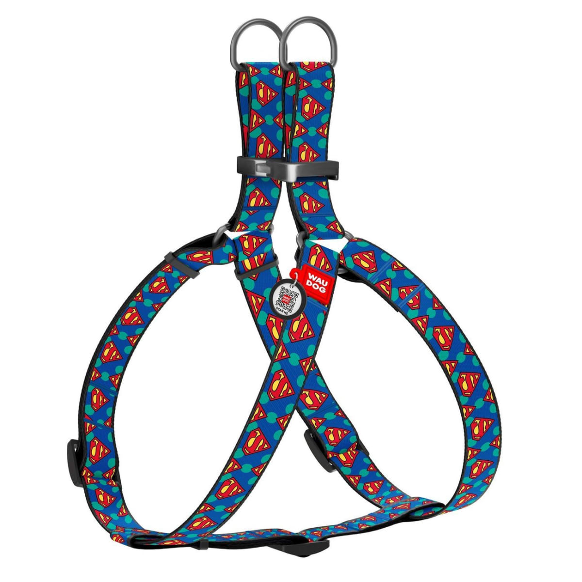 WAUDOG ARNES SUPERMAN LOGO - HEBILLA FASTEX - PLACA QR1