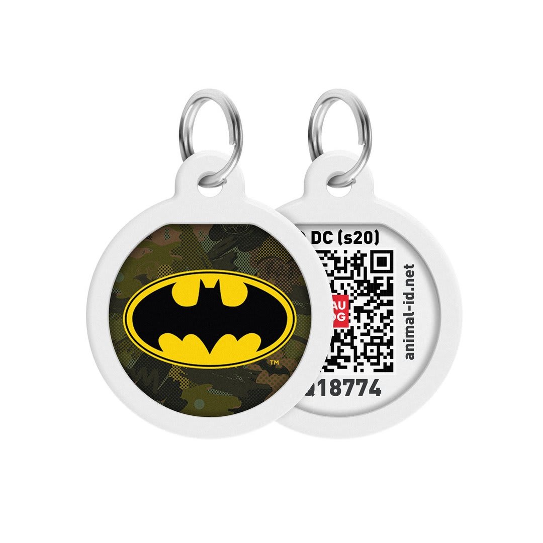 WAUDOG PLACA IDENTIFICACION SMART ID - BATMAN GREEN - DC COMICS - APP GRATIS1