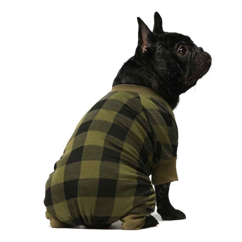 FITWARM PIJAMA BUFFALO PLAID NEGRO/VERDE1
