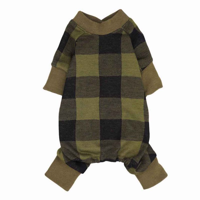 FITWARM PIJAMA BUFFALO PLAID NEGRO/VERDE2