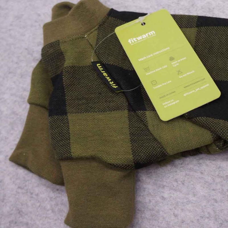 FITWARM PIJAMA BUFFALO PLAID NEGRO/VERDE6