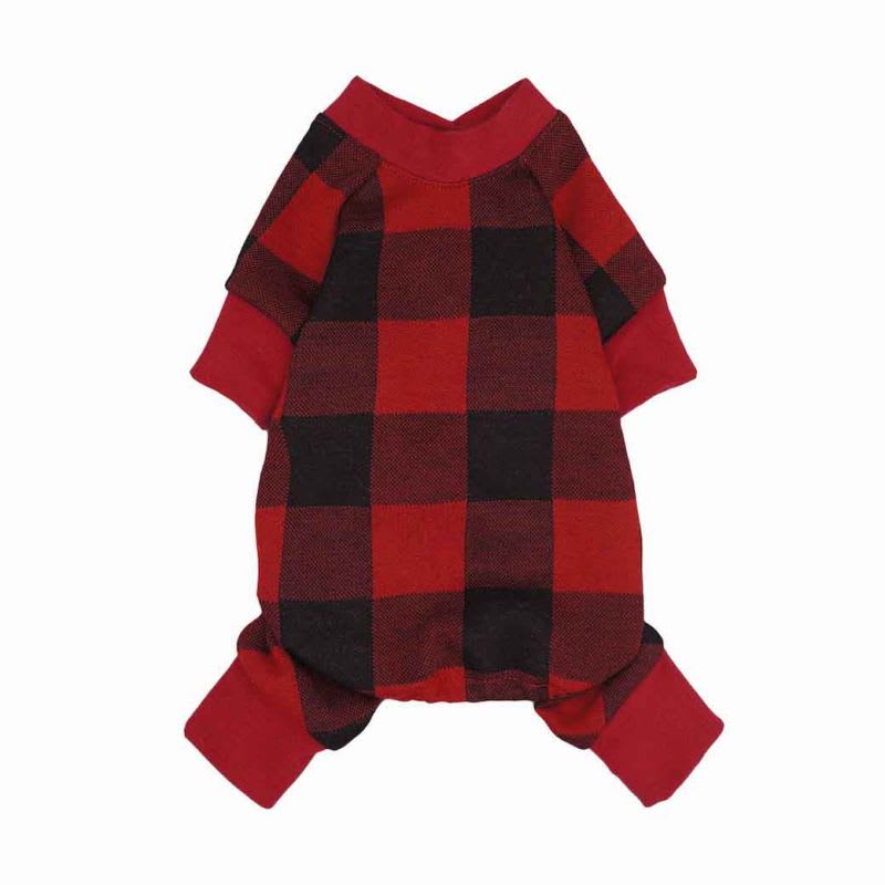 FITWARM PIJAMA BUFFALO PLAID NEGRO/ROJO5