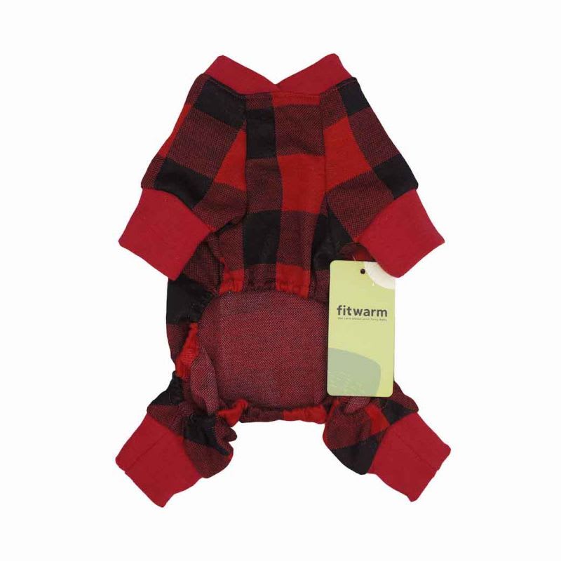 FITWARM PIJAMA BUFFALO PLAID NEGRO/ROJO6