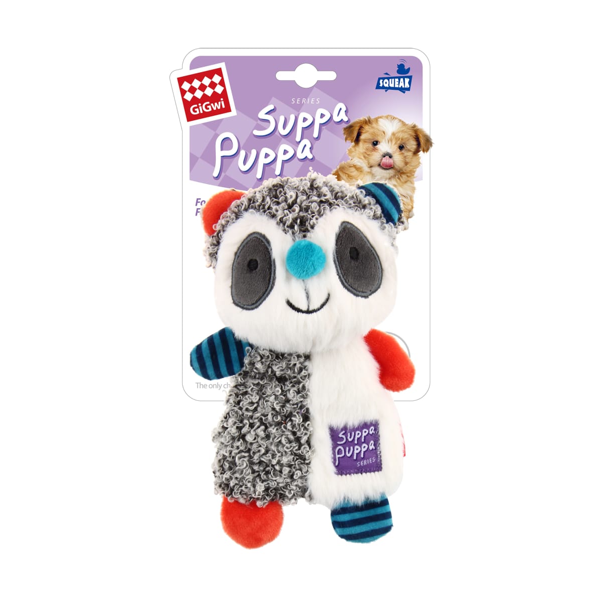 SUPPA PUPPA MAPACHE GIGWI - Juguete con sonido papel arrugado1