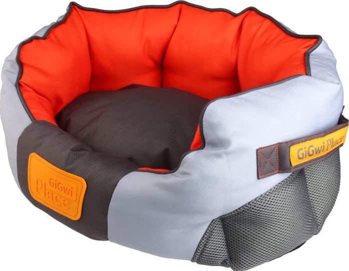 GIGWI GIG PLACE SOFT BED CANVAS, TPR ORANGE & GRAY3