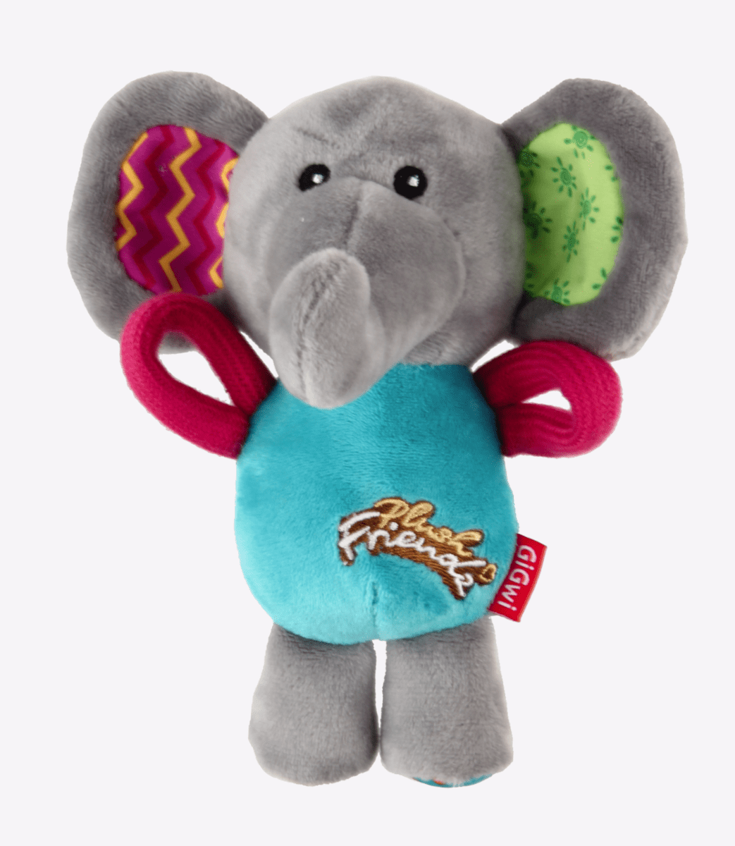 GIGWI ELEPHANT PLUSH FRIENDZ WITH SQUEAKER4