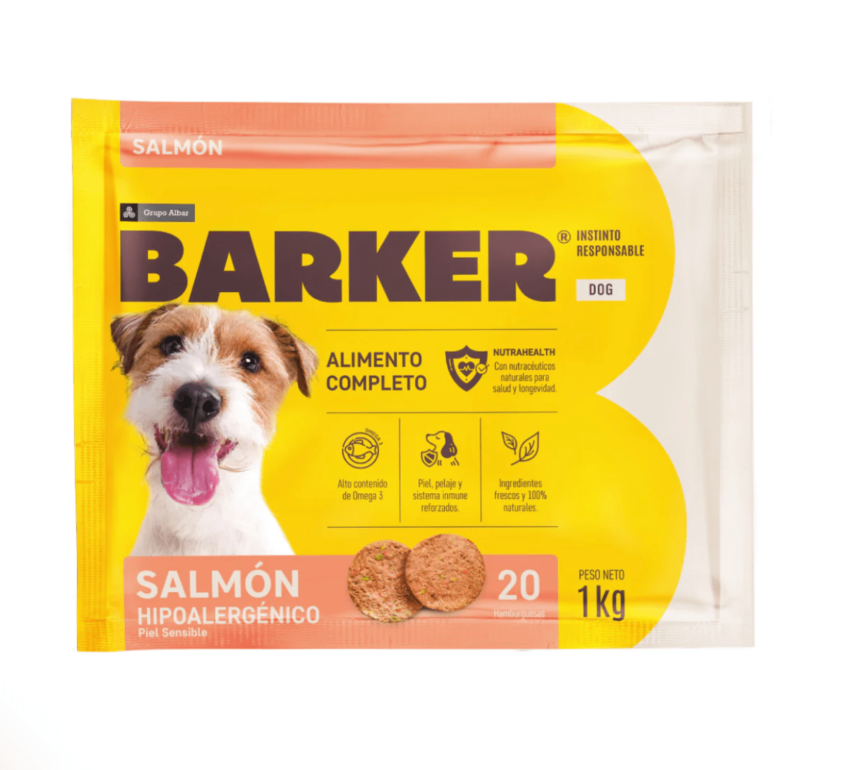 BARKER ALIMENTACION NATURAL SALMON (20 HAMBURGUESAS)1
