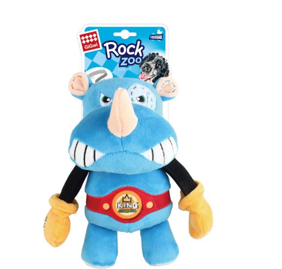 GIGWI ROCK ZOO RINOCERONTE - Peluche jalador con sonido2