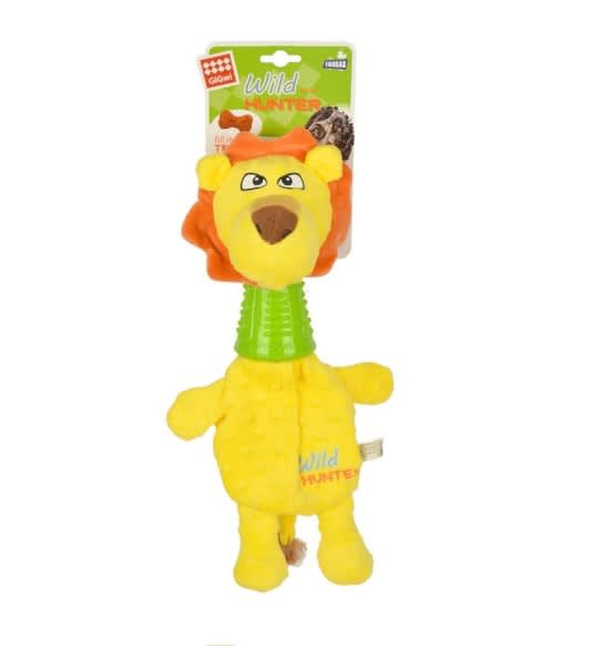LEÓN WILD HUNTER GIGWI - Juguete con sonido crujiente1