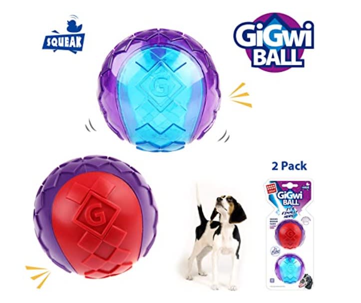GiGwi Ball with Squeaker  M  2PK1
