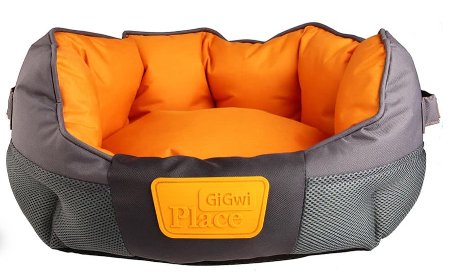 GIGWI GIG PLACE SOFT BED CANVAS, TPR GRAY&ORANGE1